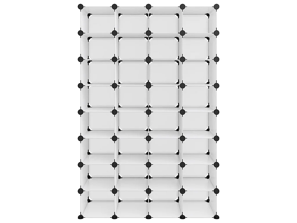 zapatero Transparente 93x36,5x140 cm PP