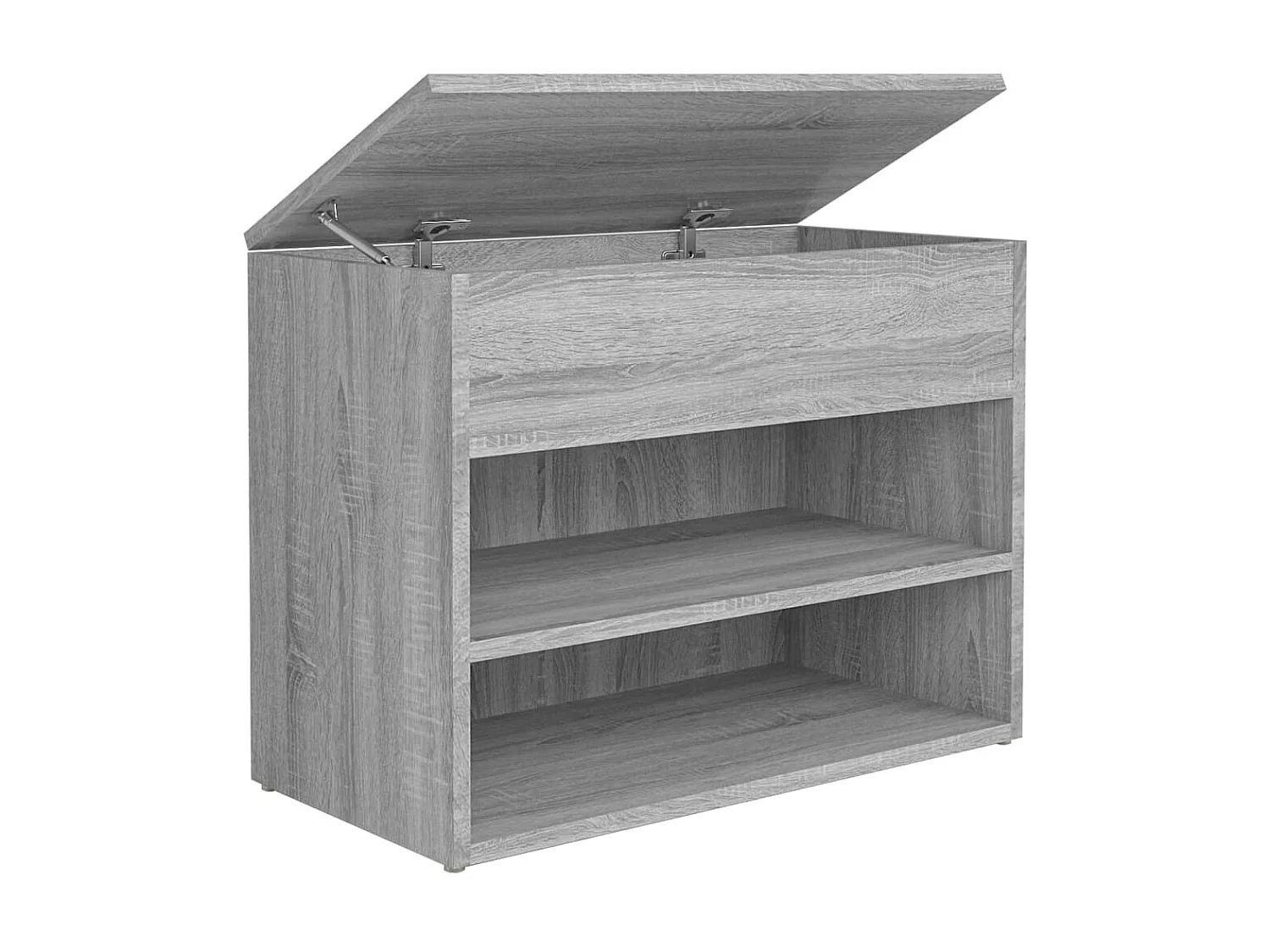 Sonoma Schuhbank grau 60x30x45 cm Holzwerkstoff