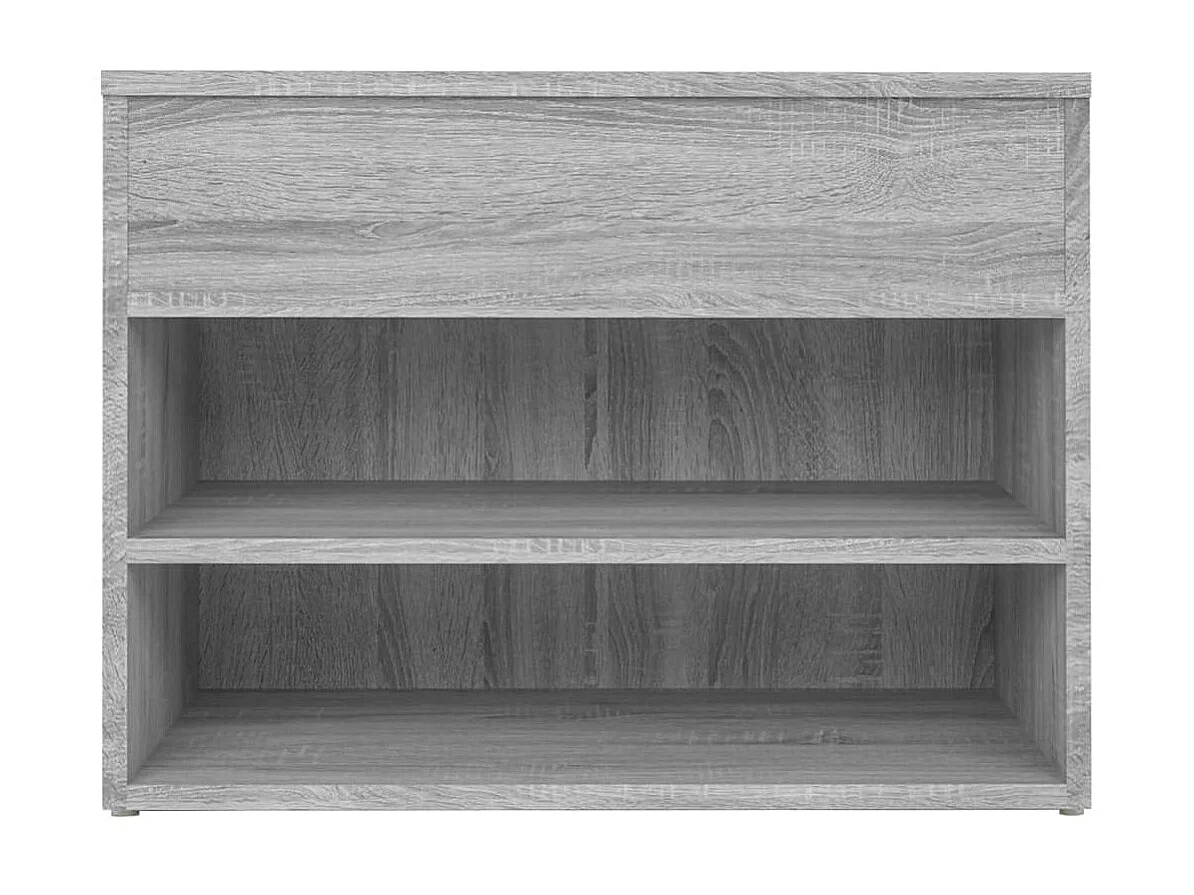 Sonoma Schuhbank grau 60x30x45 cm Holzwerkstoff