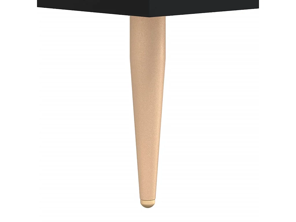 Banc à chaussures noir 102x35x55 cm bois d'ingénierie