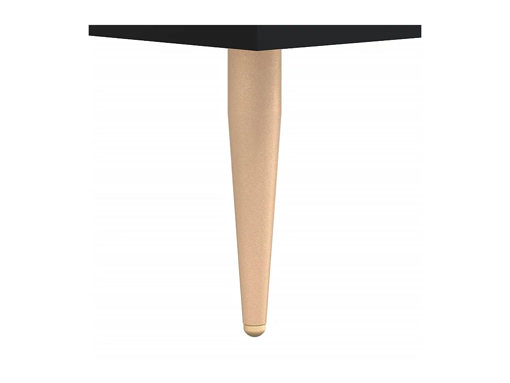 Schwarze Schuhbank 102x35x55 cm aus Holzwerkstoff