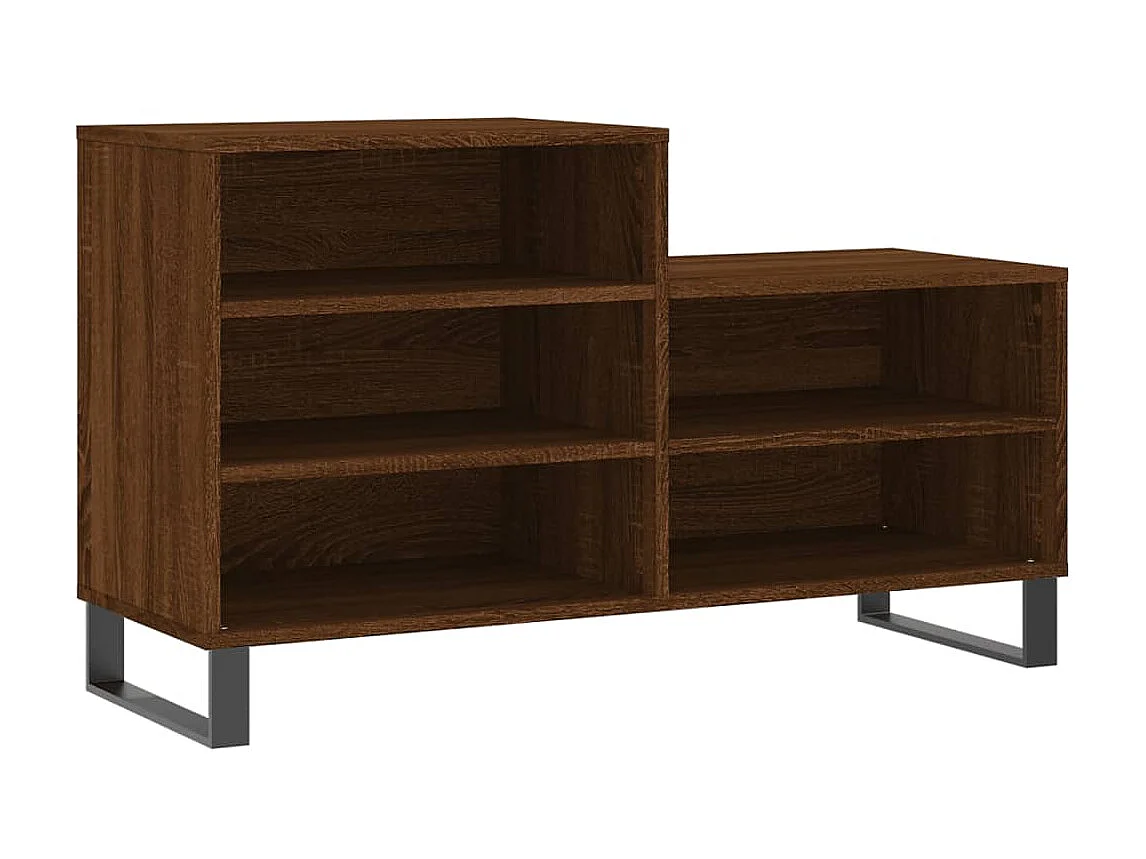 Armoire à chaussures Chêne marron 102x36x60cm Bois d'ingénierie