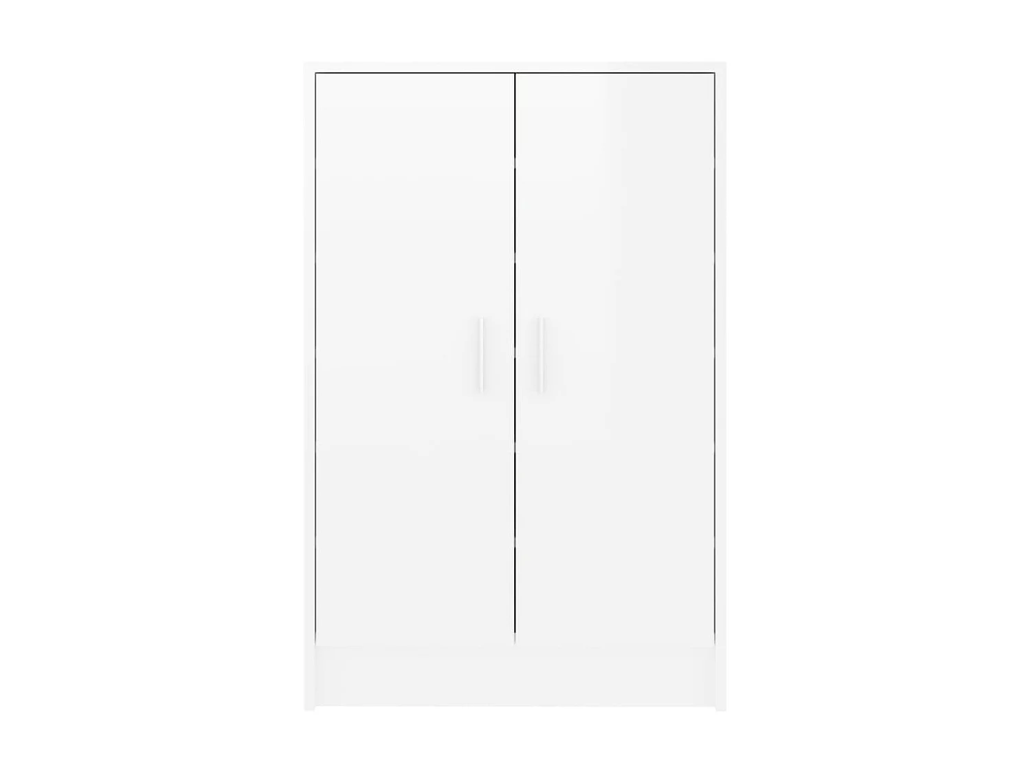 Armoire à chaussures Blanc brillant 60x35x92 cm Aggloméré