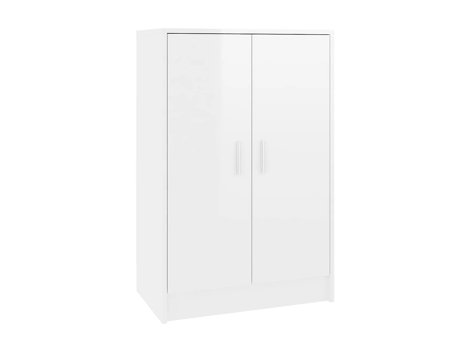 Armoire à chaussures Blanc brillant 60x35x92 cm Aggloméré