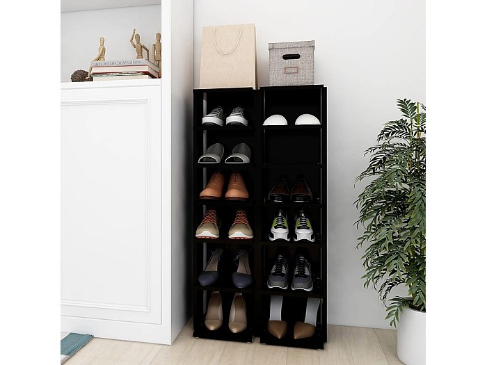 Vicco Schoenenkast Helge, wit, 60 x 107,5 cm, 2 vakken, geschikt voor het opbergen van schoenen en accessoires
