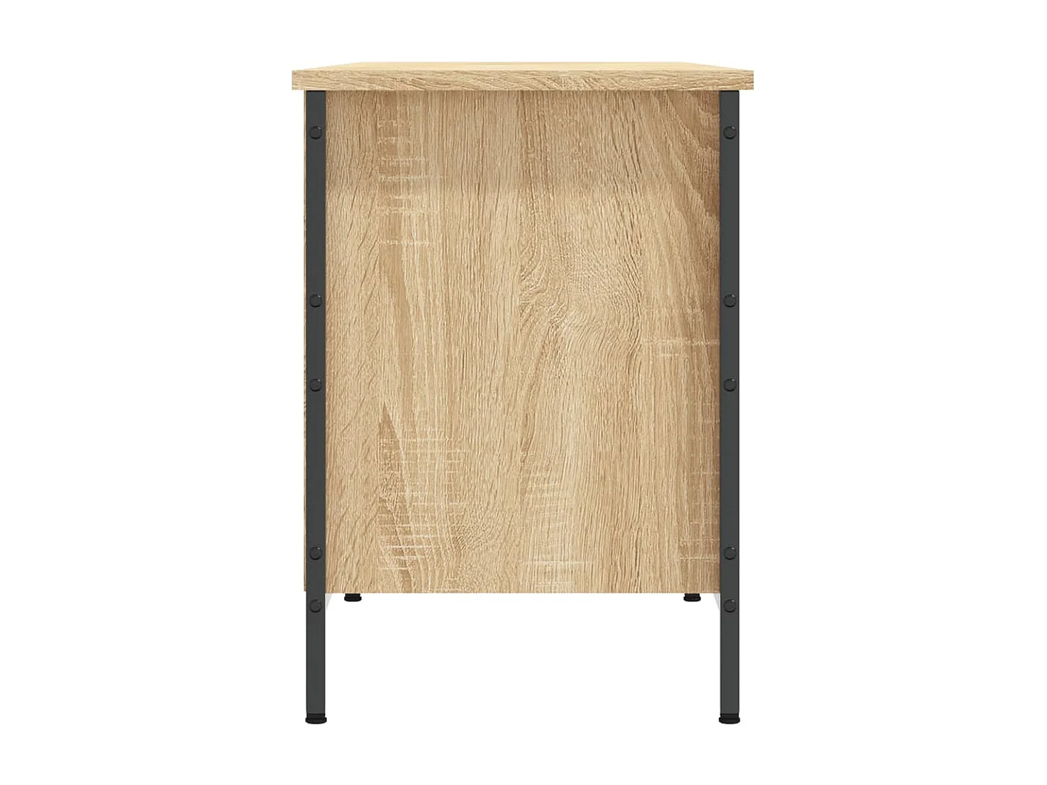 Schuhschrank aus Sonoma-Eiche, 131 x 35 x 50 cm, Holzwerkstoff