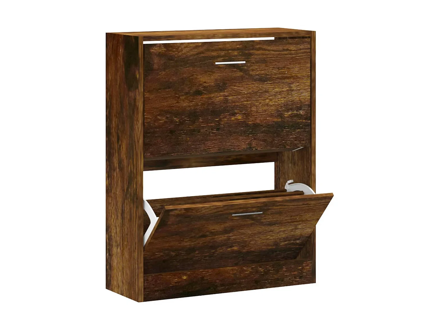 Armoire à chaussures Chêne fumé 63x24x81 cm Bois d'ingénierie
