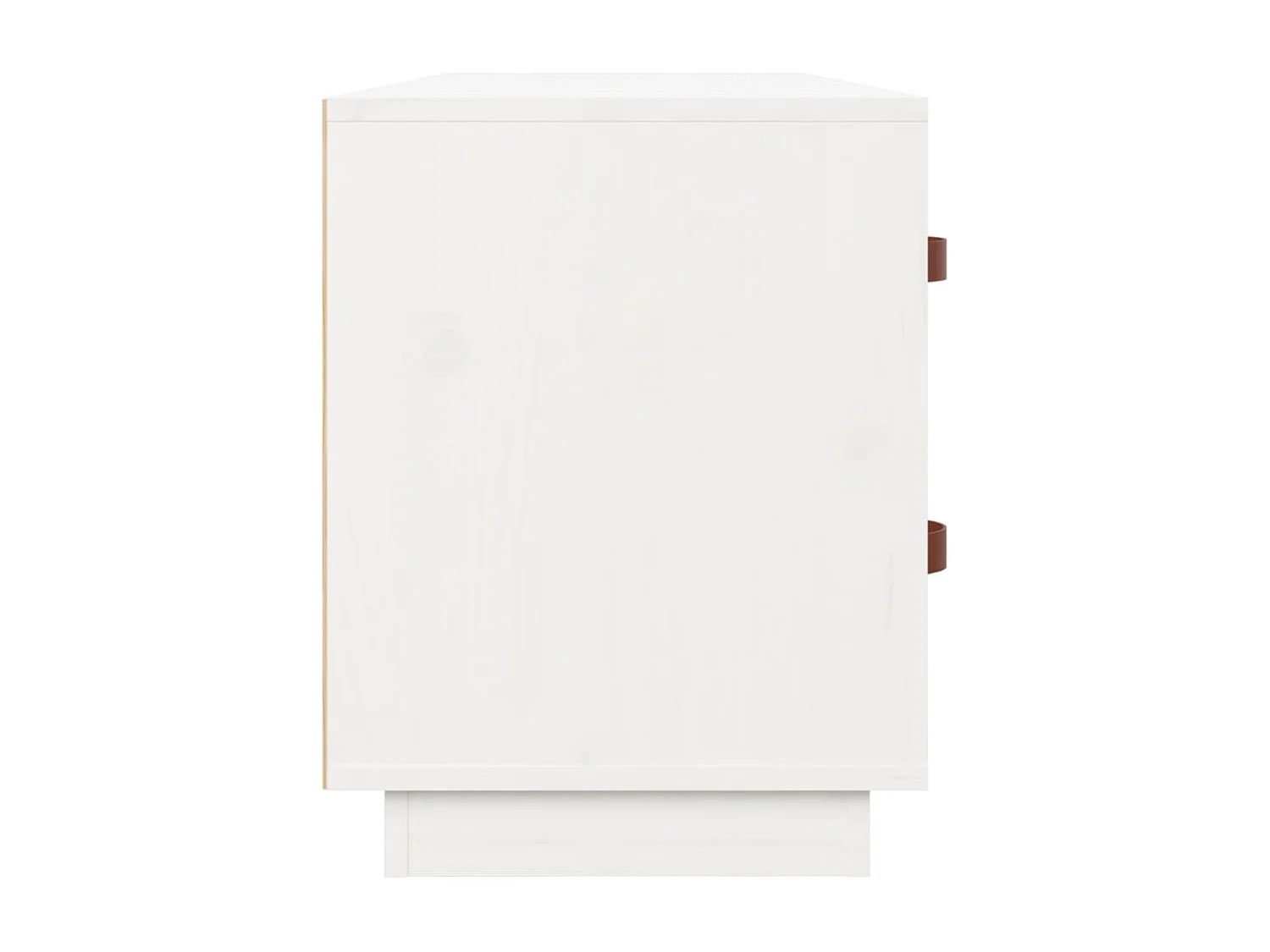 Banc à chaussures Blanc 100x34x45 cm Bois de pin massif