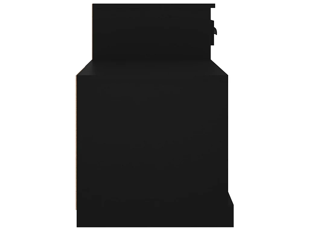Zapatero negro 100x42x60 cm de madera contrachapada