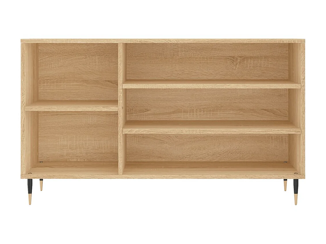 Sapateira carvalho Sonoma 102x36x60cm Madeira trabalhada