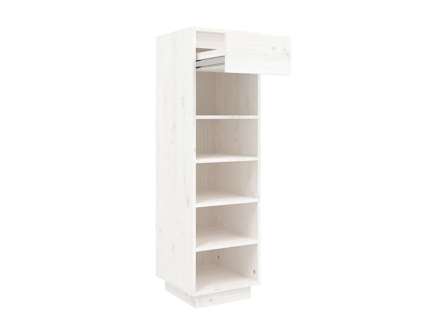 Sapateira branca 30x34x105 cm madeira maciça de pinho