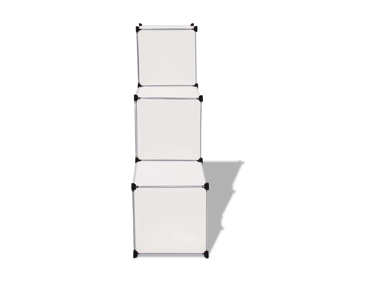 Organizer portaoggetti a cubo con 6 scomparti Bianco