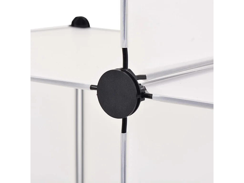 Organizer portaoggetti a cubo con 6 scomparti Bianco