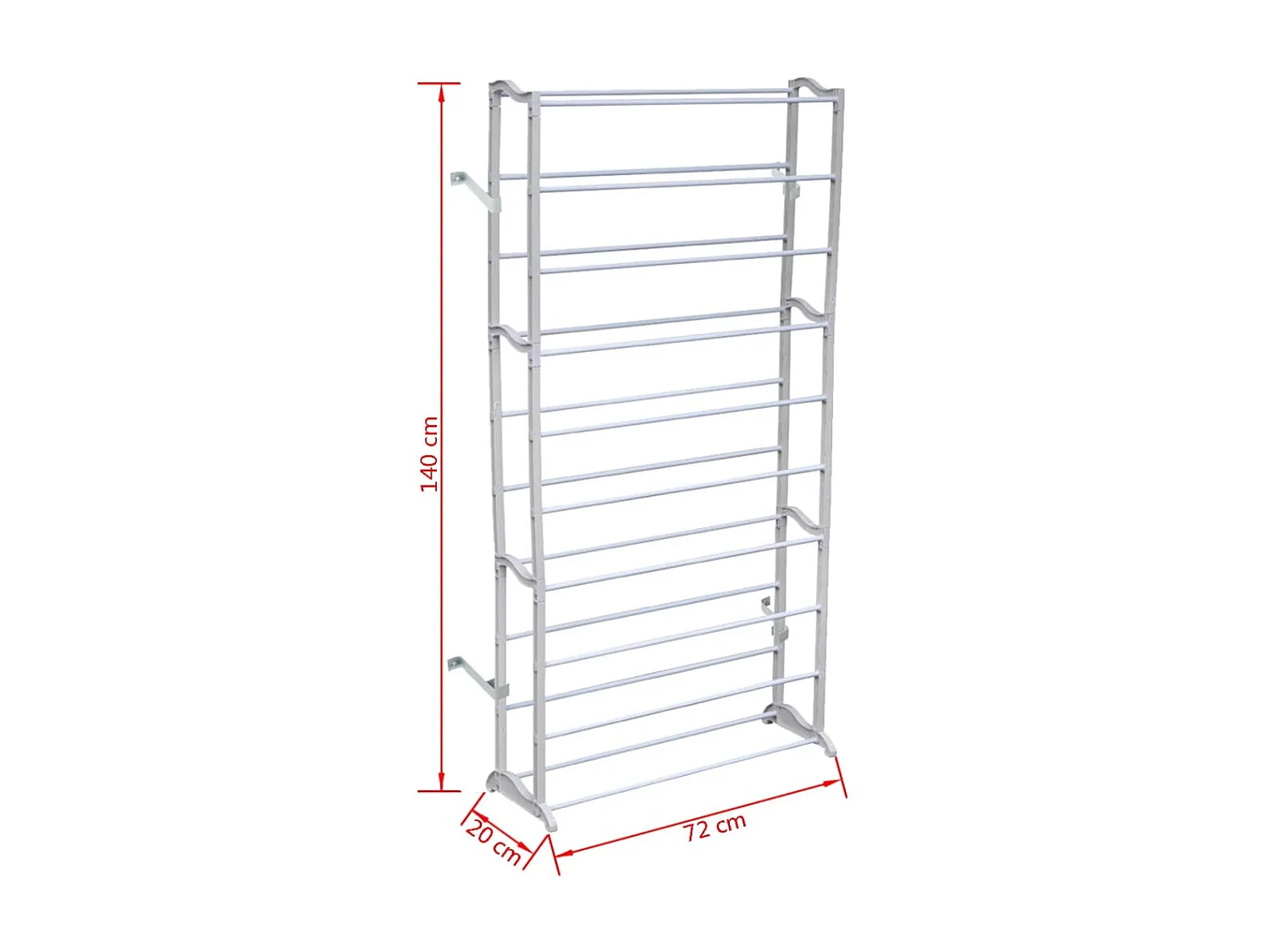 Scarpiera/portascarpe con 10 ripiani