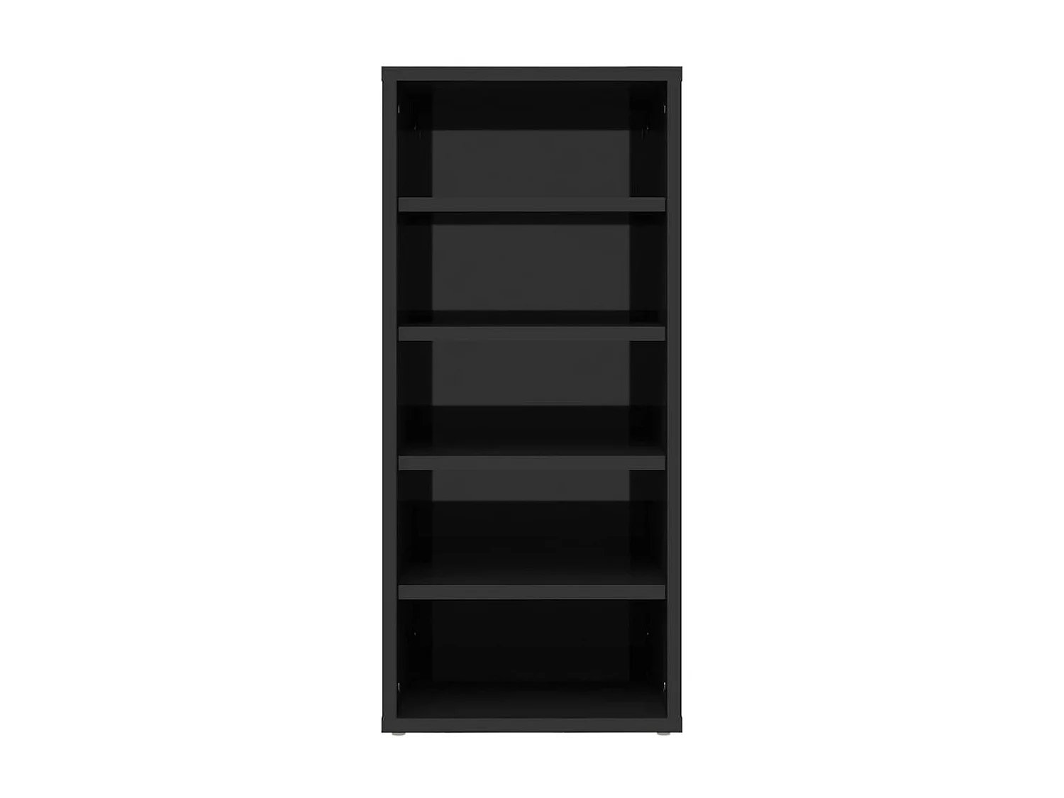 Schoenenkasten 2 stuks Glanzend zwart 31,5x35x70cm Spaanplaat