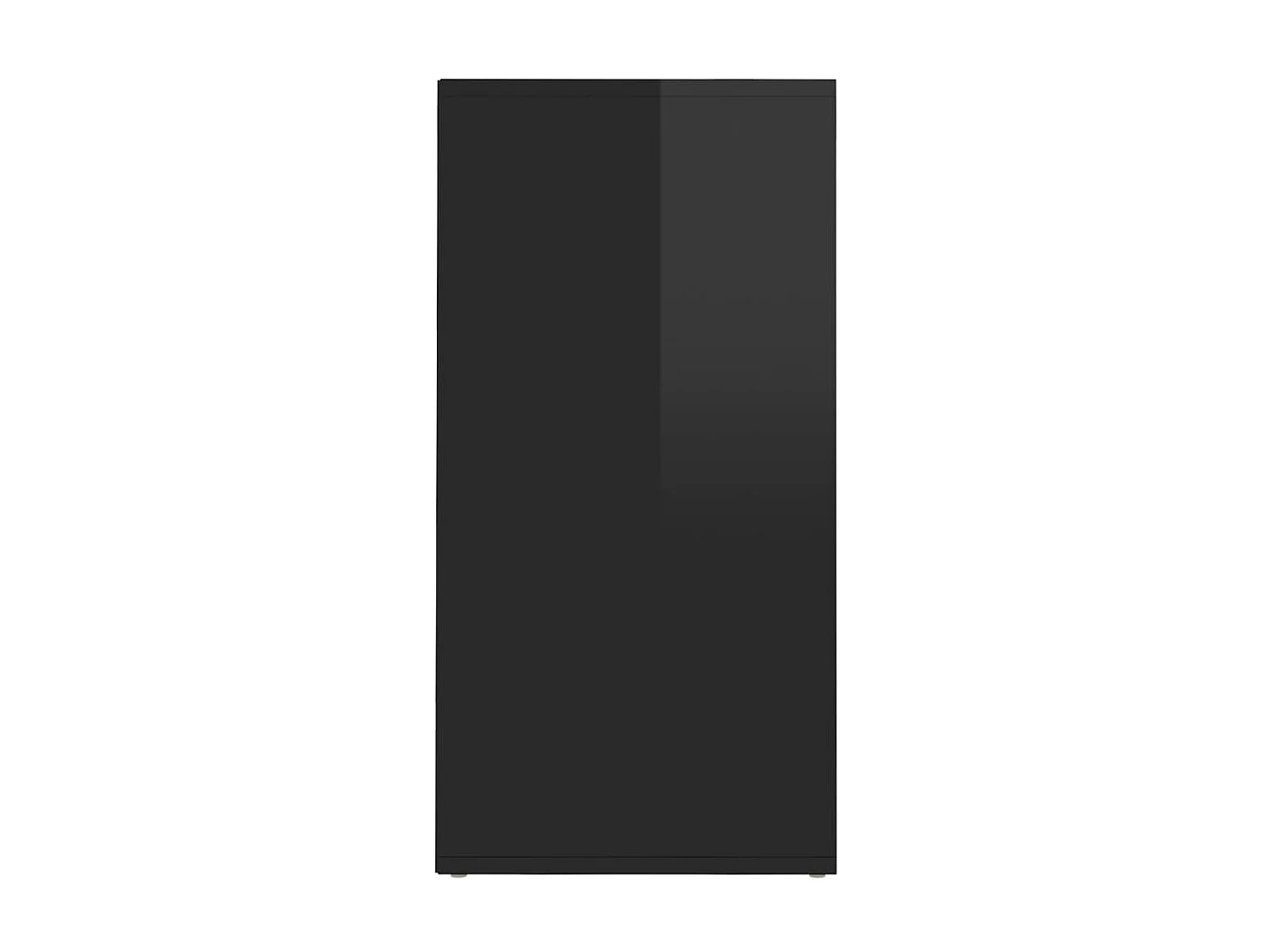 Schoenenkasten 2 stuks Glanzend zwart 31,5x35x70cm Spaanplaat