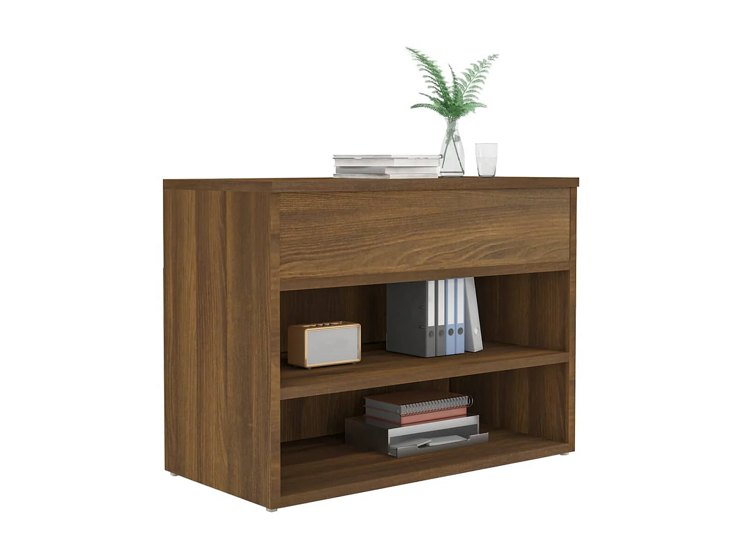 Schuhbank Braune Eiche 60x30x45 cm Holzwerkstoff