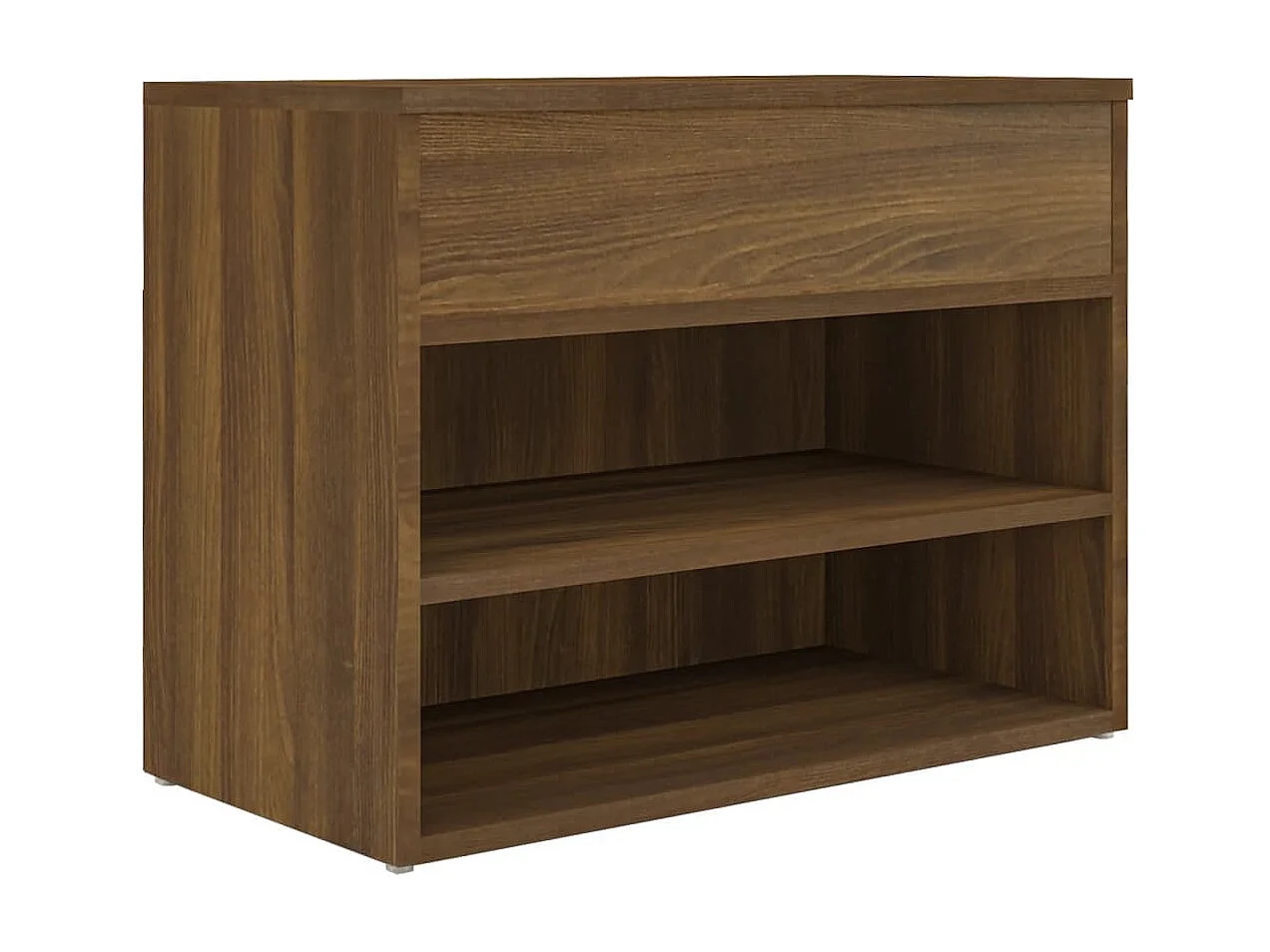 Schuhbank Braune Eiche 60x30x45 cm Holzwerkstoff