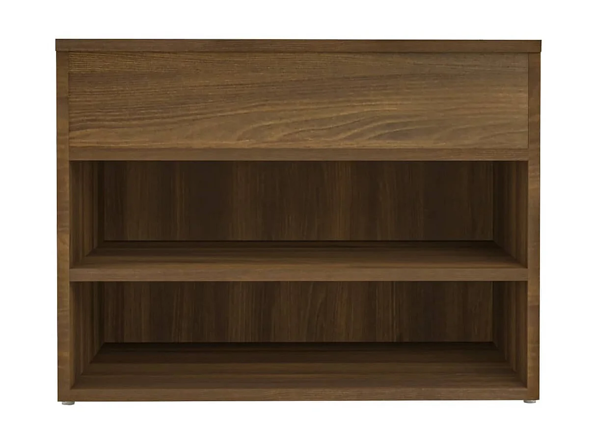 Schuhbank Braune Eiche 60x30x45 cm Holzwerkstoff