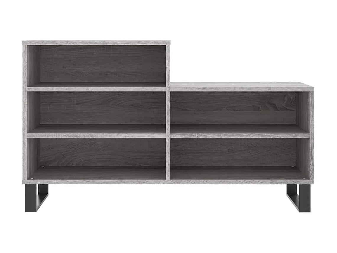 Sapateira Sonoma cinza 102x36x60 cm Madeira trabalhada