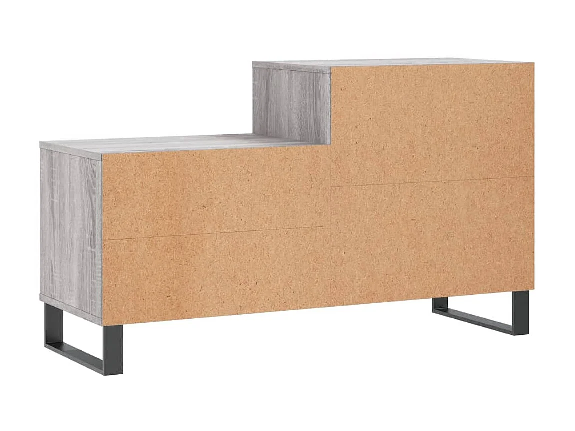 Sapateira Sonoma cinza 102x36x60 cm Madeira trabalhada