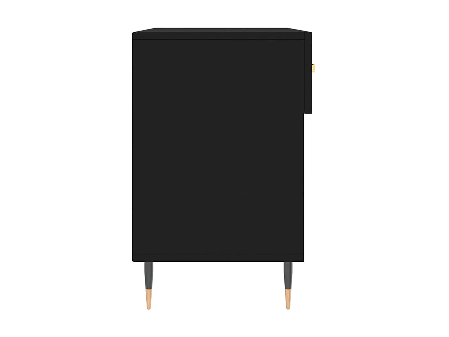 Zwarte schoenenbank 102x35x55 cm samengesteld hout