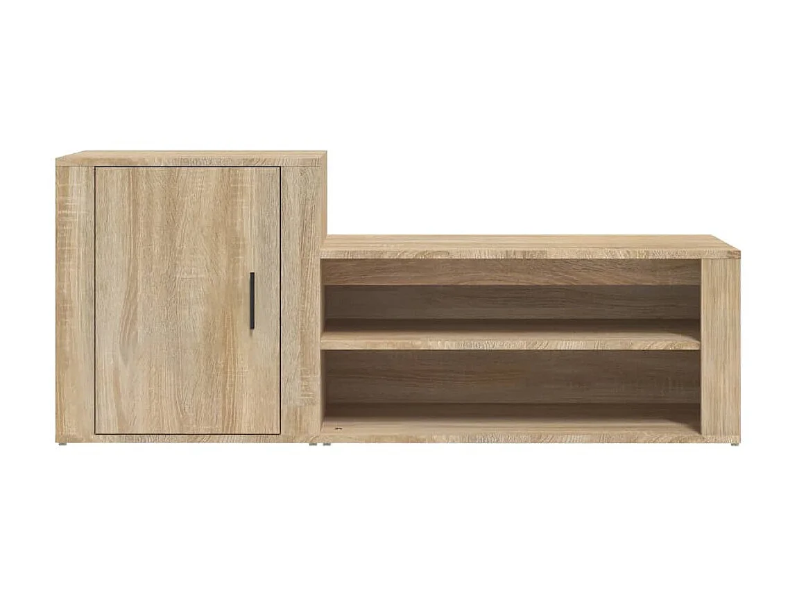 Armoire à chaussures Chêne sonoma 130x35x54cm Bois d'ingénierie