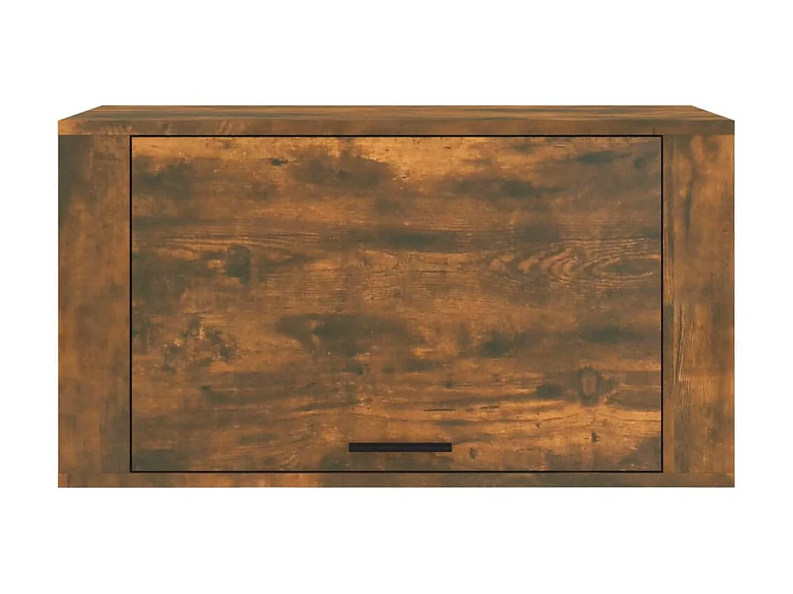 Armoire à chaussures murale Chêne fumé 70x35x38 cm Bois de Pin