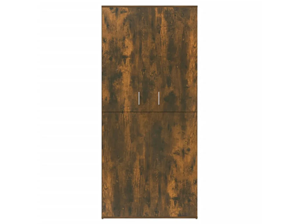 Schuhschrank Räuchereiche 80x39x178 cm Holzwerkstoff