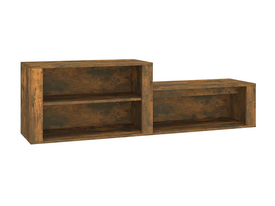 Armoire à chaussures Chêne fumé 150x35x45 cm Bois d'ingénierie