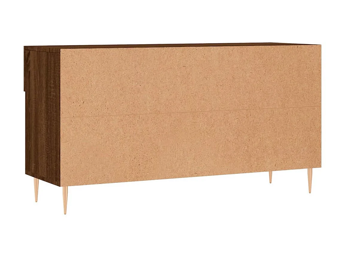 Banc à chaussures chêne marron 102x35x55 cm bois d'ingénierie