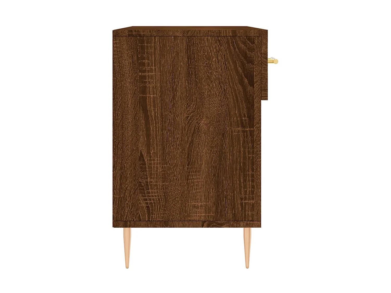 Banc à chaussures chêne marron 102x35x55 cm bois d'ingénierie