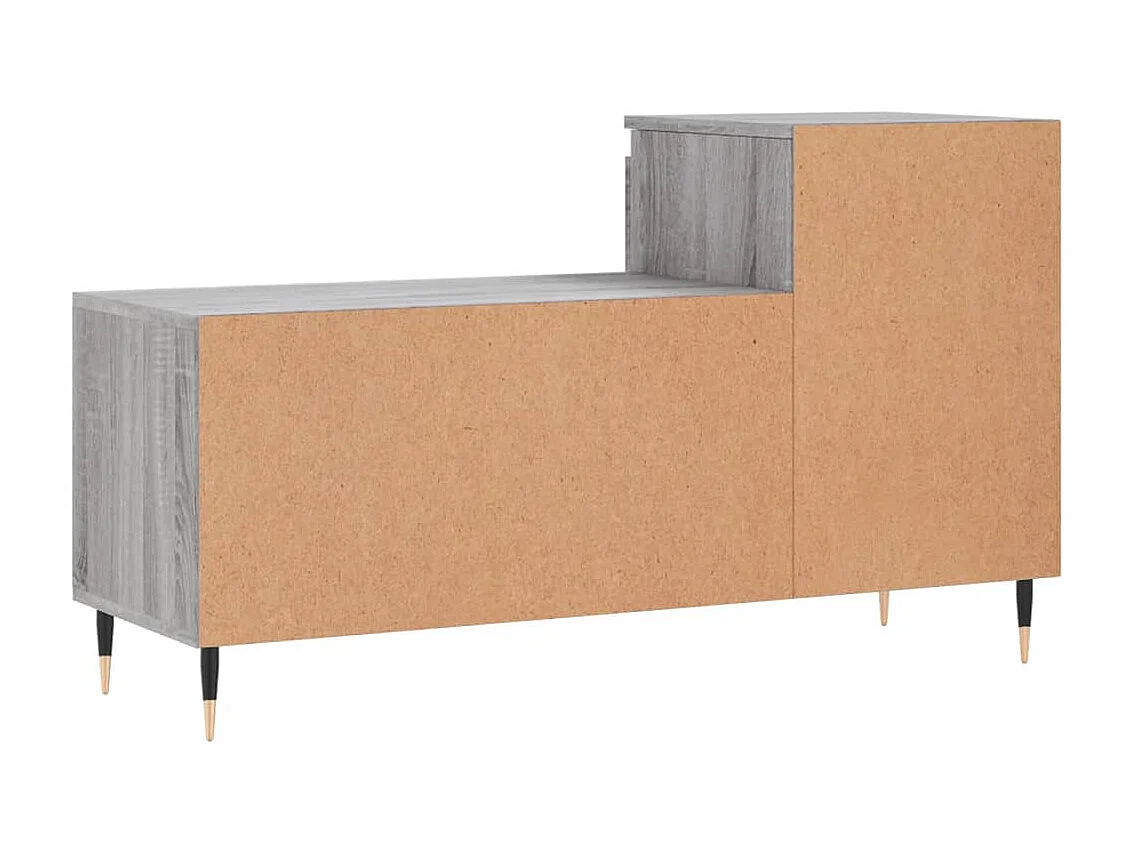 Armoire à chaussures Sonoma gris 102x36x60 cm Bois d'ingénierie