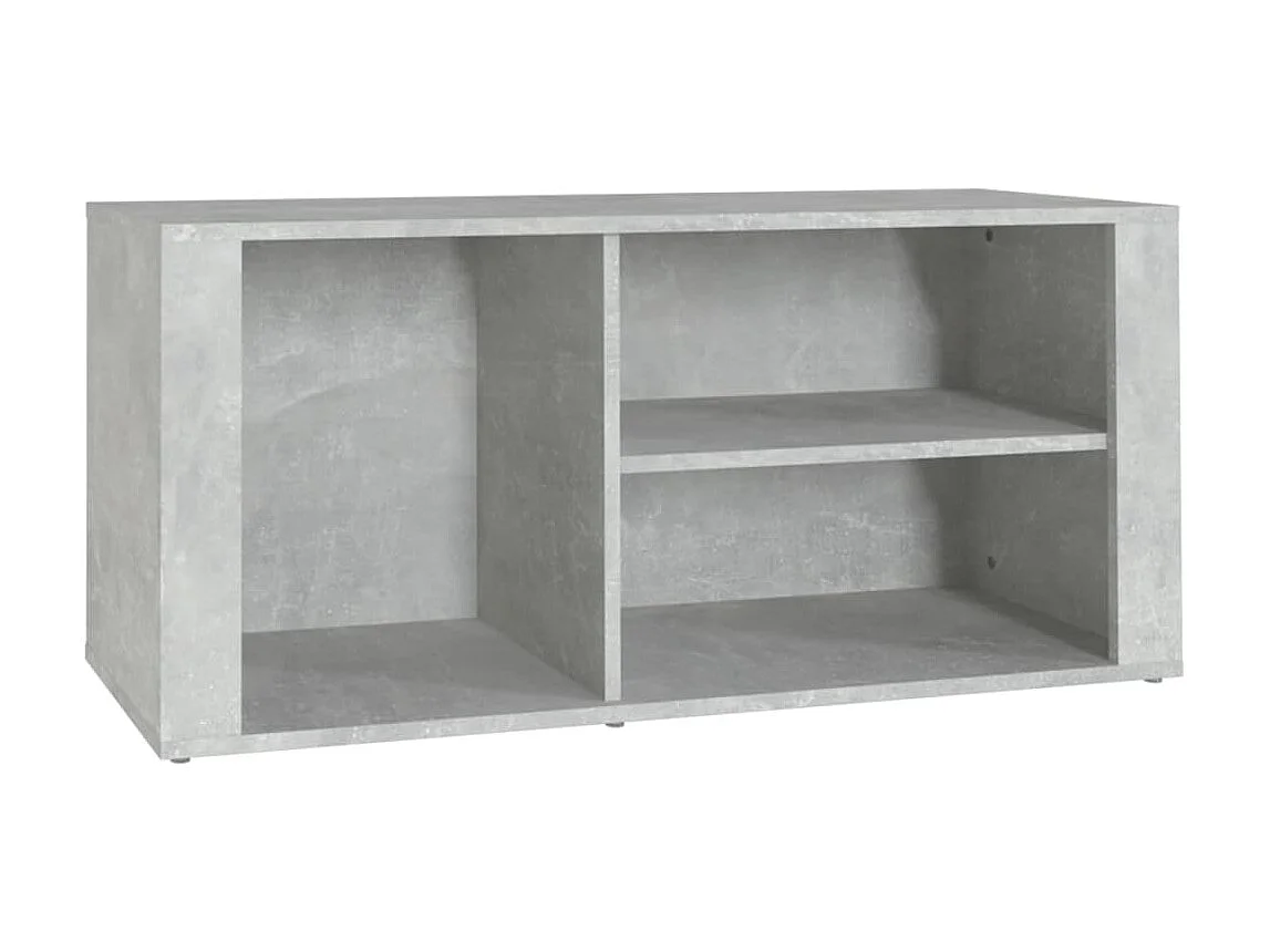 Armoire à chaussures Gris béton 100x35x45 cm Bois d'ingénierie