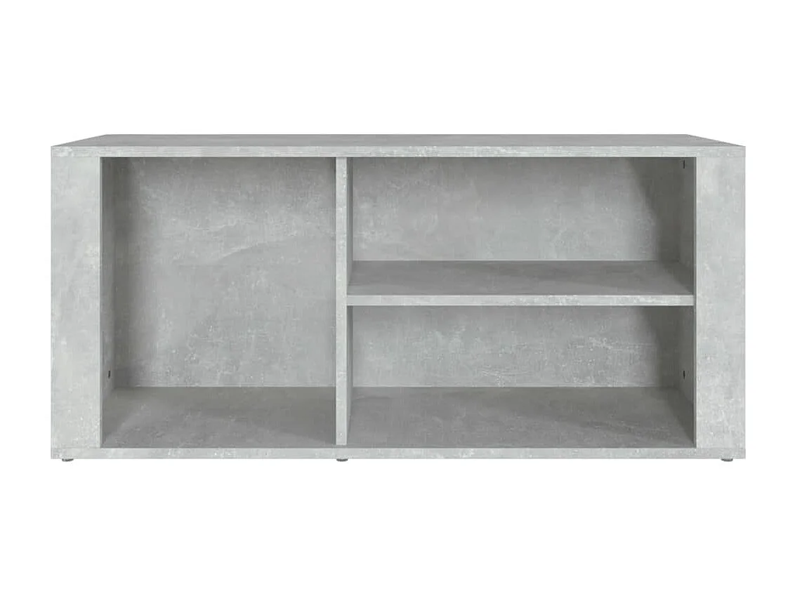 Armoire à chaussures Gris béton 100x35x45 cm Bois d'ingénierie