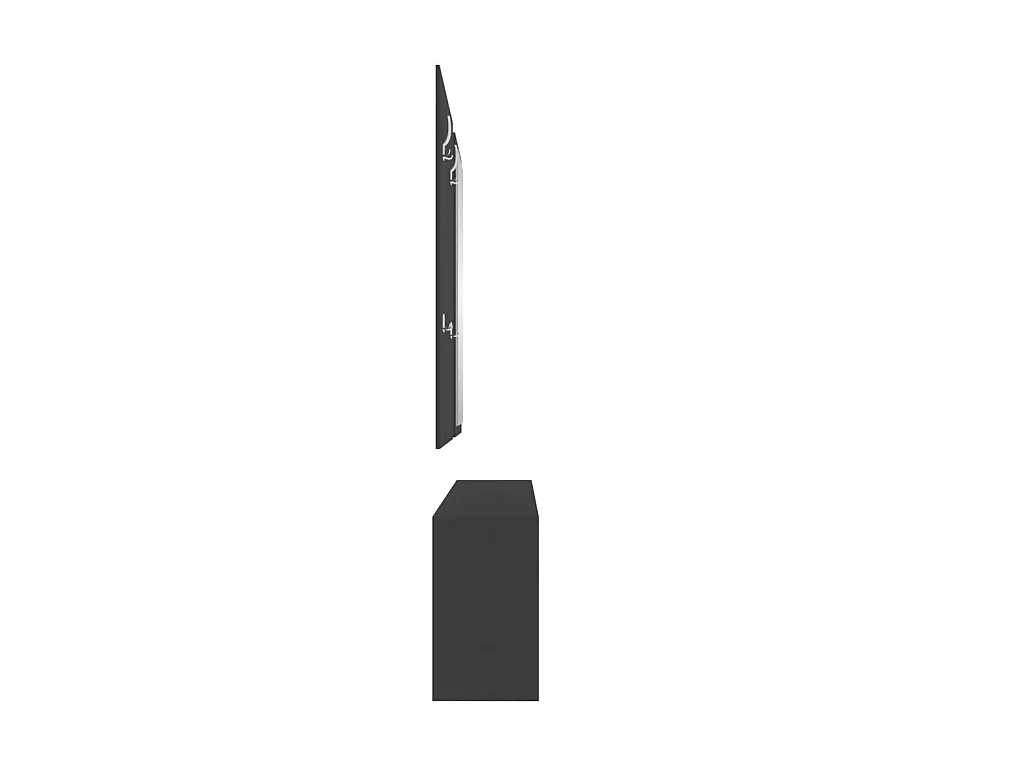 3-in-1 Schoenenkastenset Zwart Bewerkt Hout