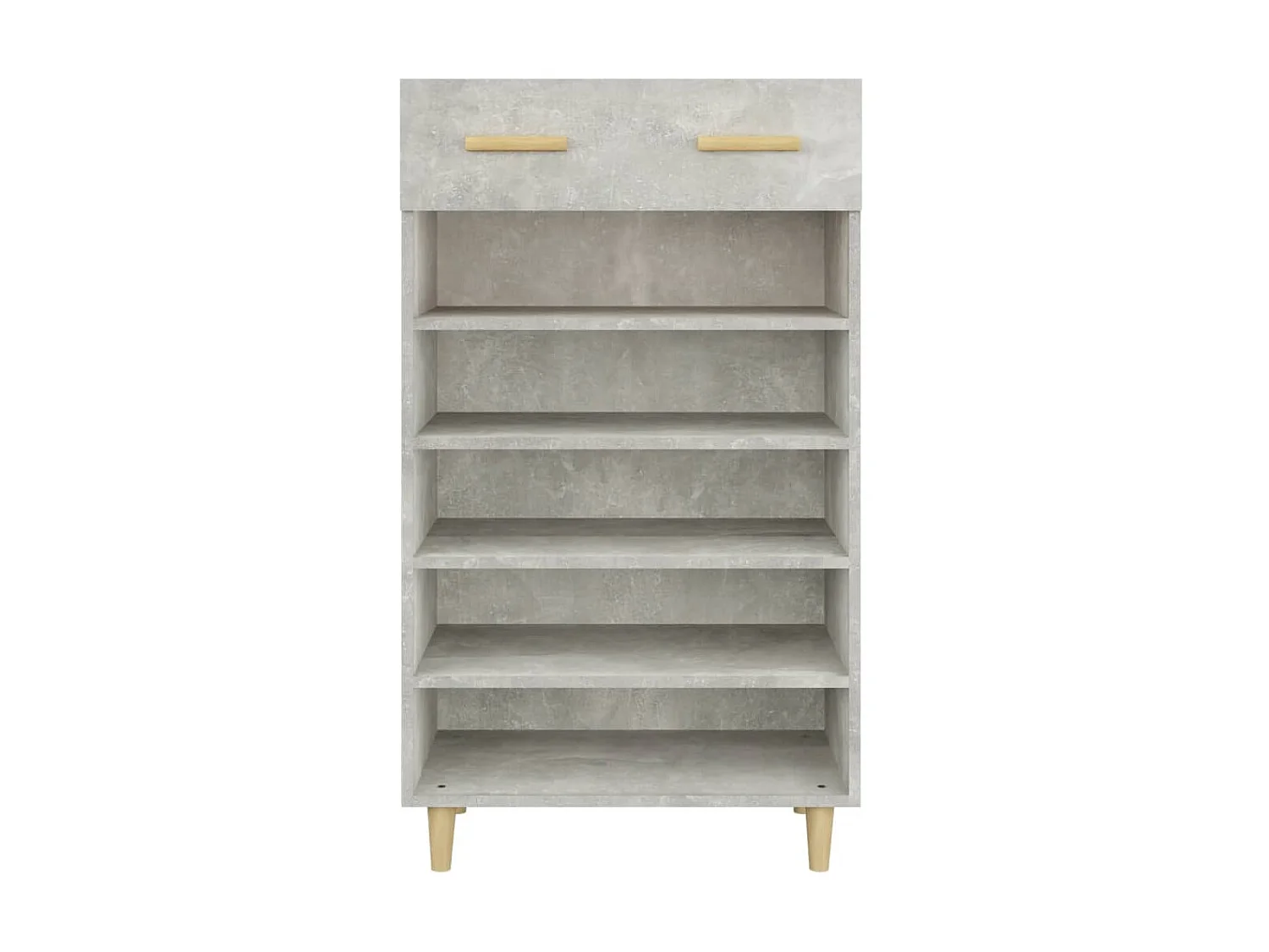 Armoire à chaussures Gris béton 60x35x105 cm Bois d'ingénierie
