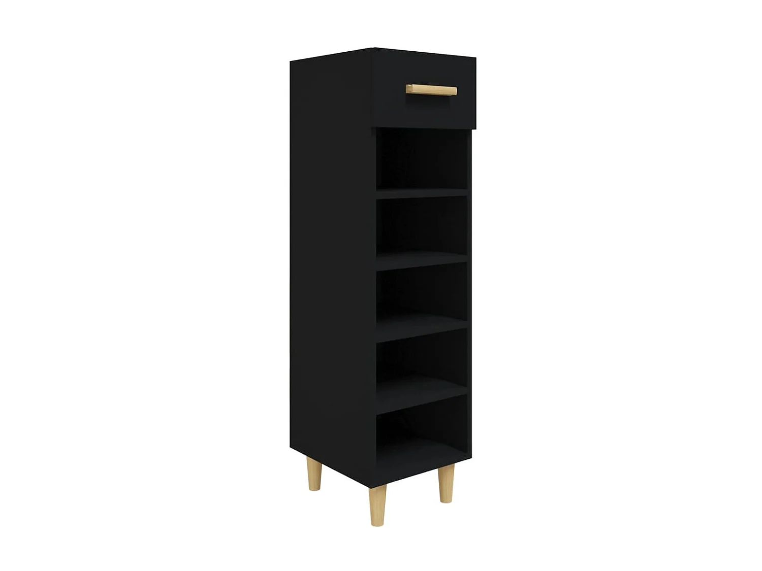 Armoire à chaussures Noir 30x35x105 cm Bois d'ingénierie