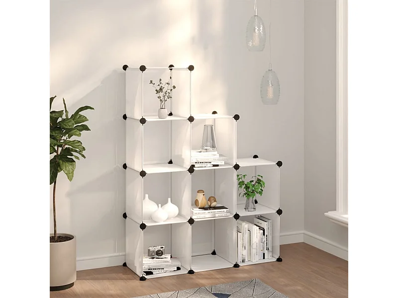 Cubes de rangement 9 pcs Transparent PP