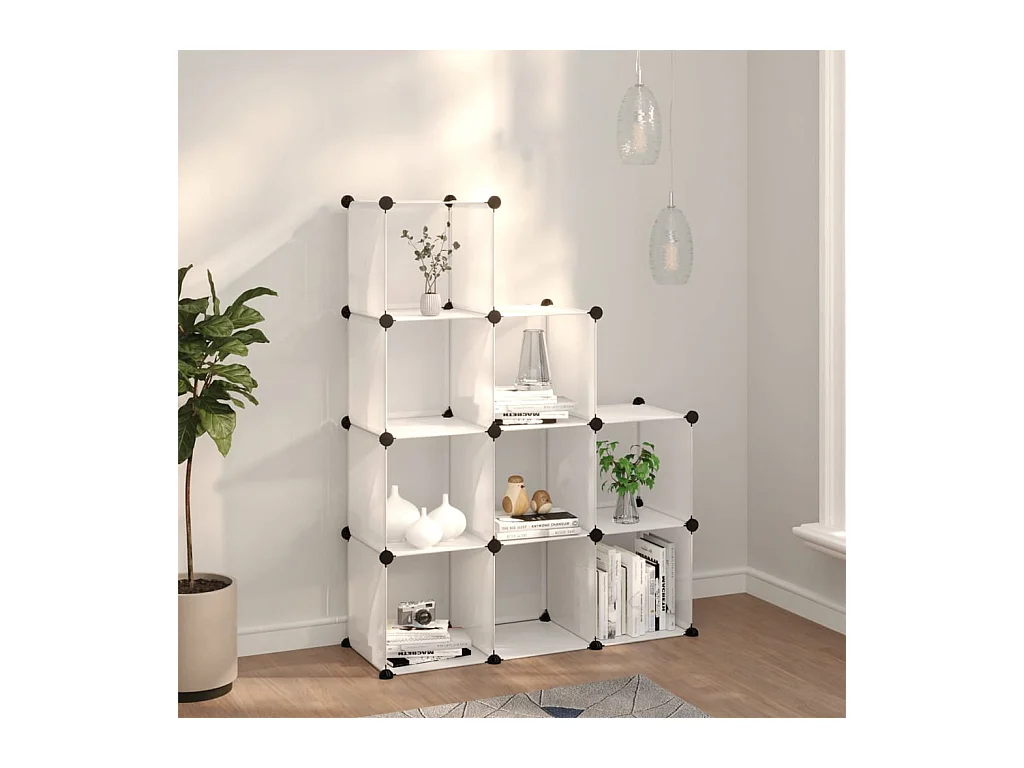 Cubes de rangement 9 pcs Transparent PP