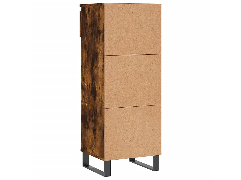 Armoire à chaussures Chêne fumé 40x36x105 cm Bois d'ingénierie