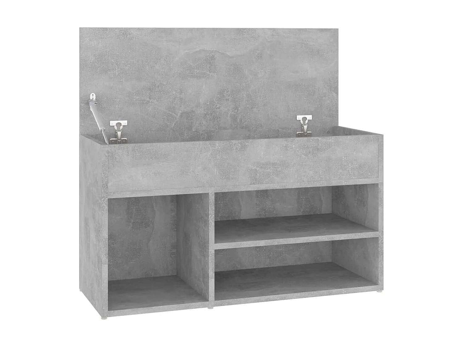 Banco para sapatos Concreto cinza 80x30x45 cm Aglomerado