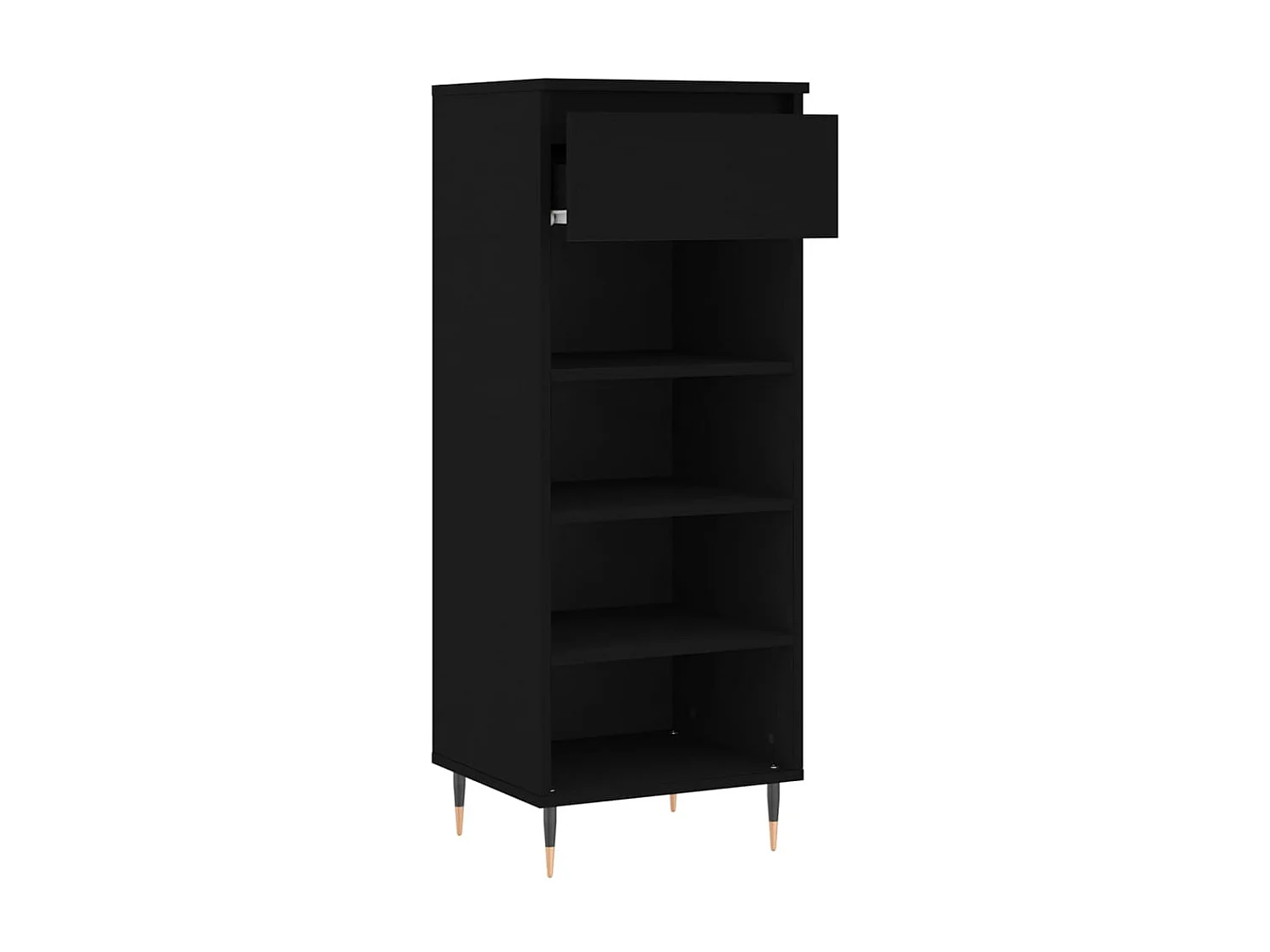 Scarpiera Nera 40x36x105 cm MDF