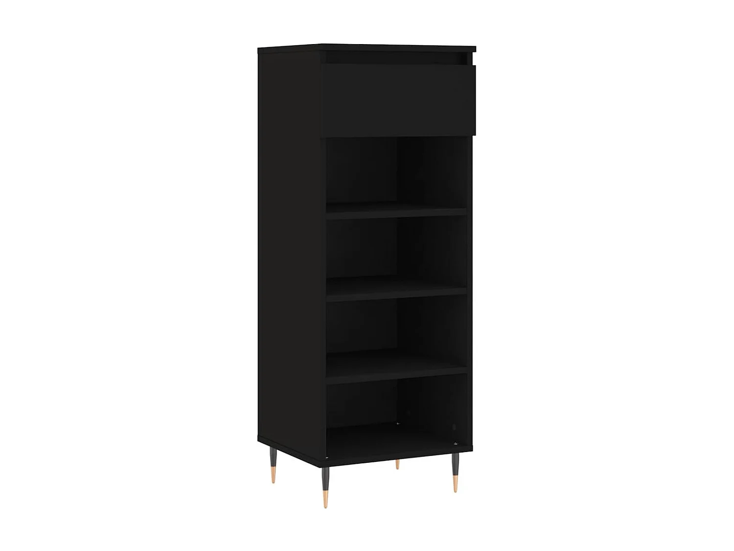 Armoire à chaussures Noir 40x36x105 cm Bois d'ingénierie