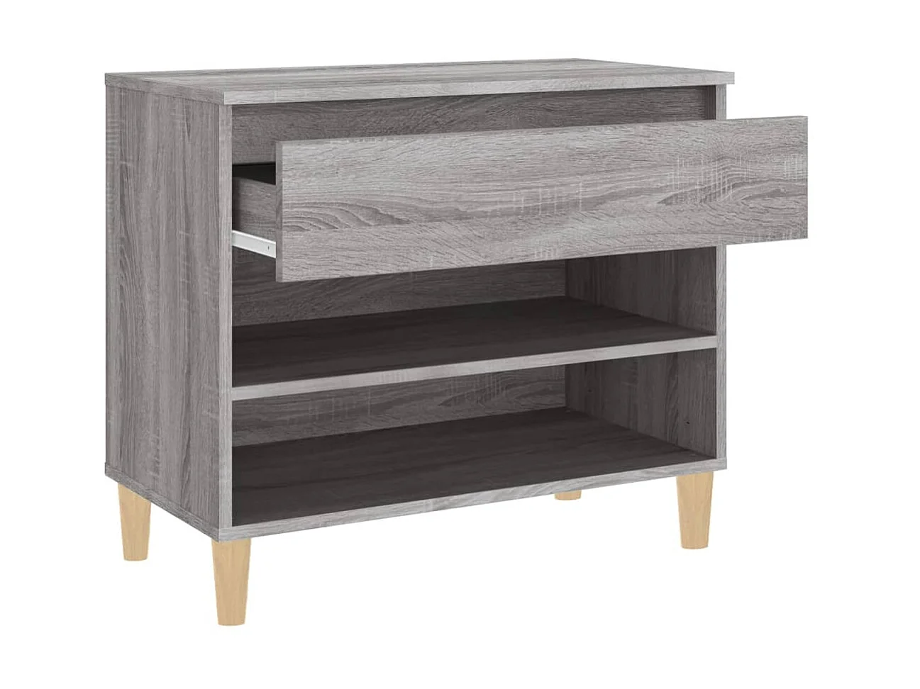 Scarpiera Sonoma grigia 70x36x60 cm MDF