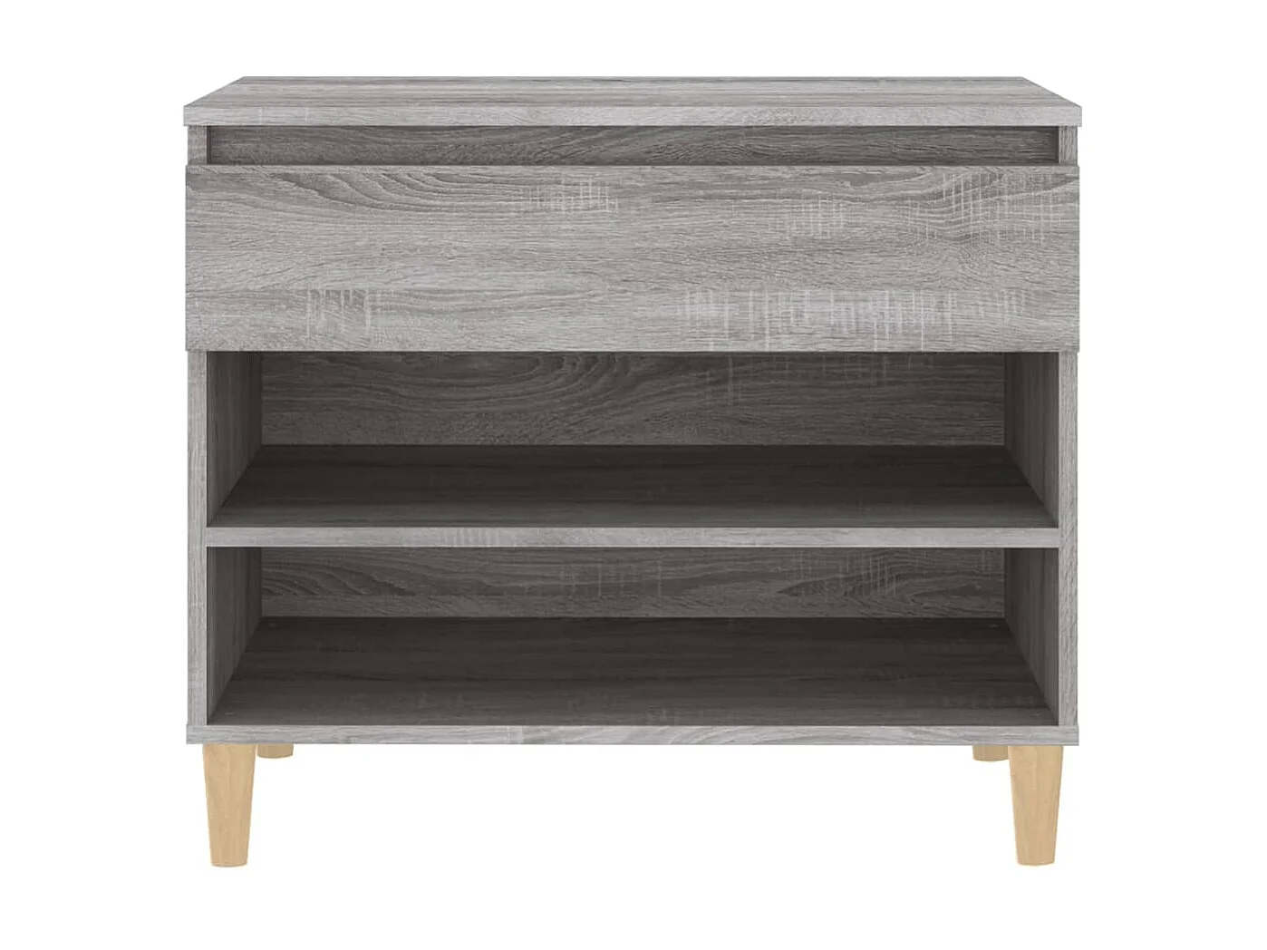 Scarpiera Sonoma grigia 70x36x60 cm MDF