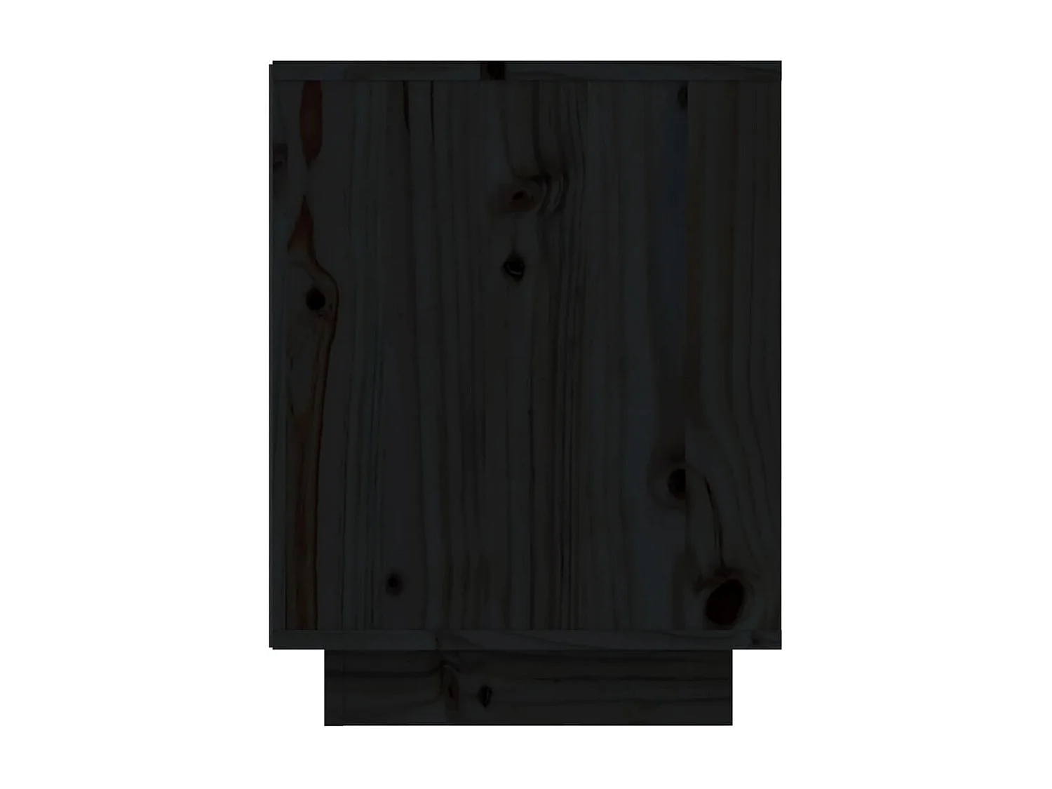 Armoire à chaussures Noir 60x34x45 cm Bois de pin massif