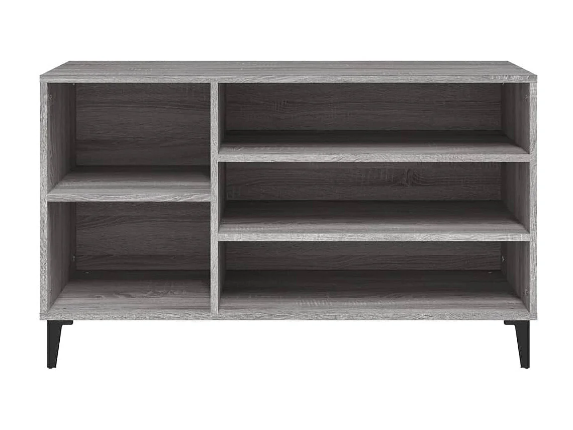 Armoire à chaussures Sonoma gris 102x36x60 cm Bois d'ingénierie