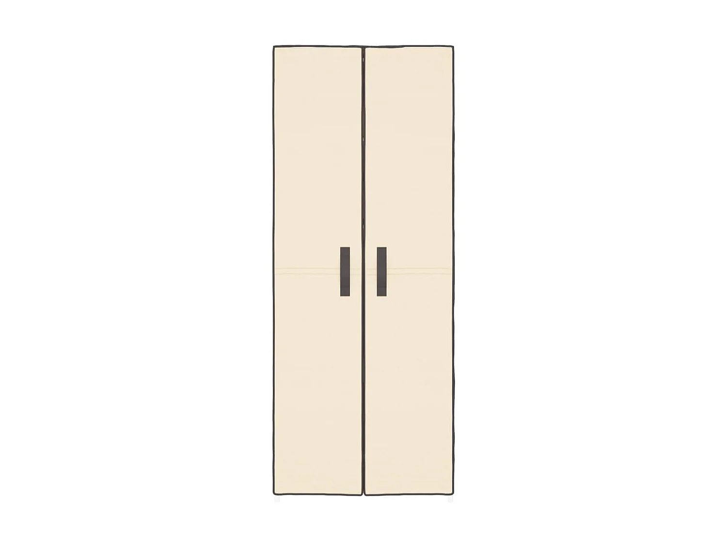 Armoire à chaussures beige 60x30x166 cm Tissu