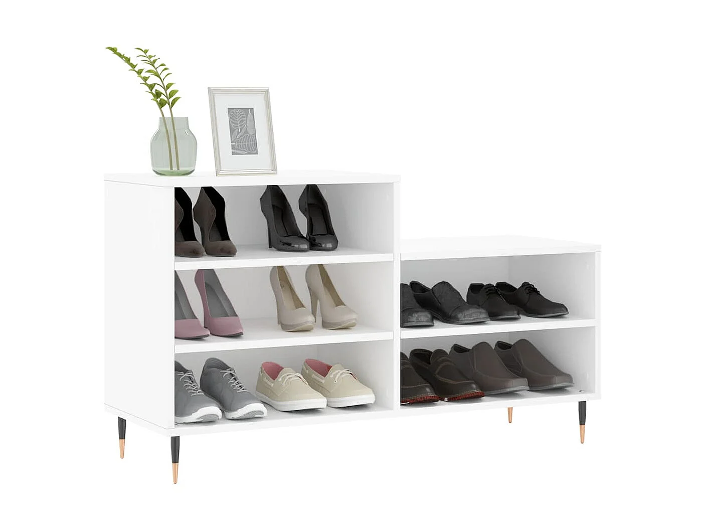 Zapatero Blanco 102x36x60 cm Madera contrachapada